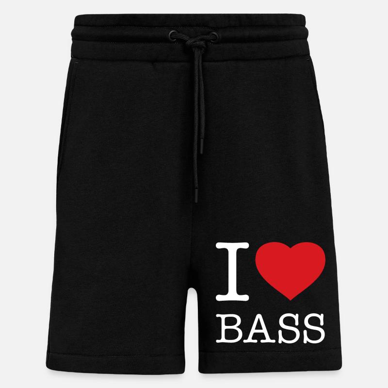J’ADORE LES BASSES - Short bio décontracté fabriqué en UE - SOLID BLACK