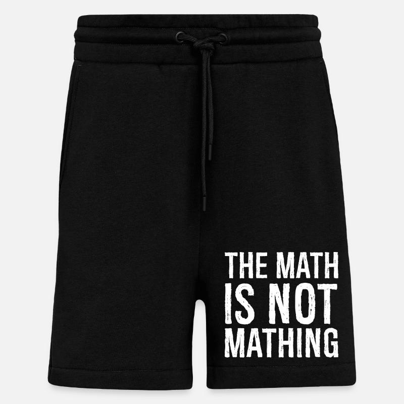 the math is not mathing - Shorts - made by SPREAD - SOLID BLACK