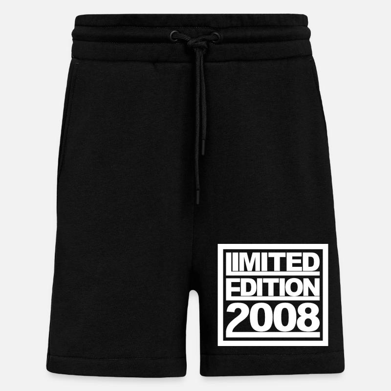 Limited Edition 2008 Design Birthday - Shorts - made by SPREAD - SOLID BLACK
