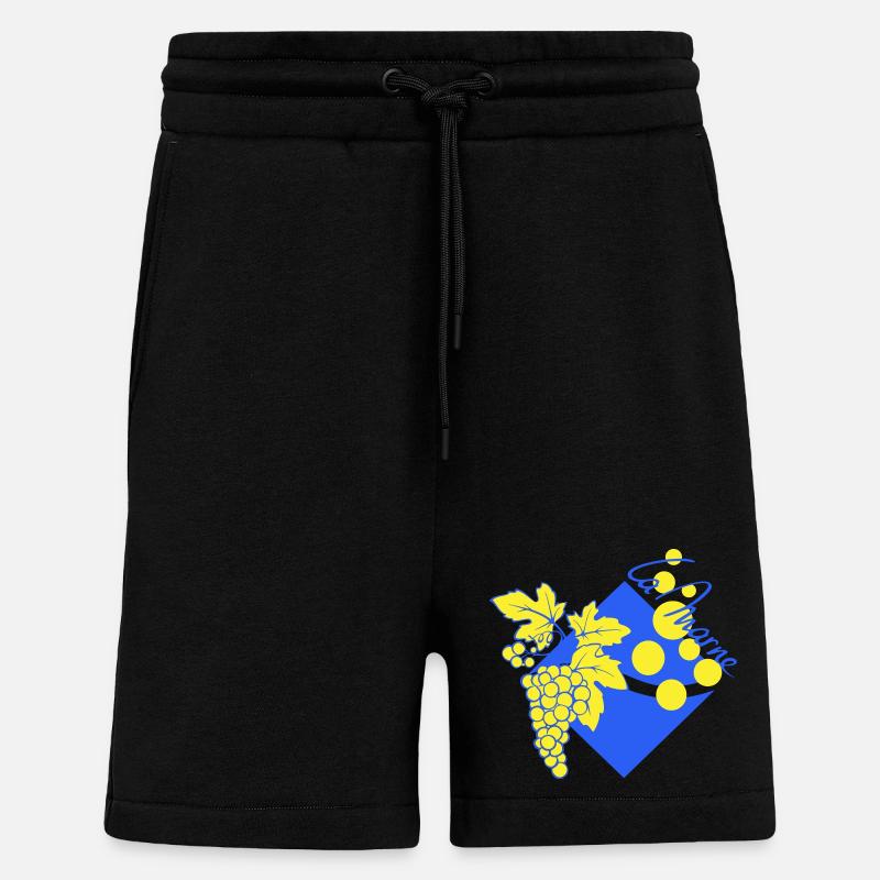 Logo revisité la Marne - Short bio décontracté fabriqué en UE - SOLID BLACK