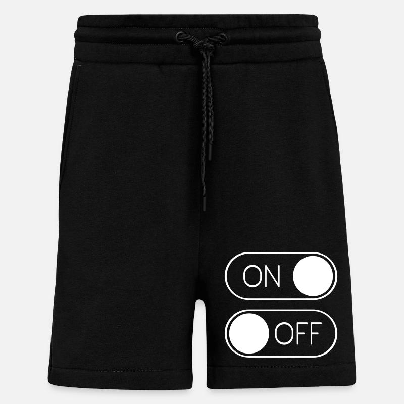 Toggle Grafik On Off Schalter - Shorts - made by SPREAD - SOLID BLACK