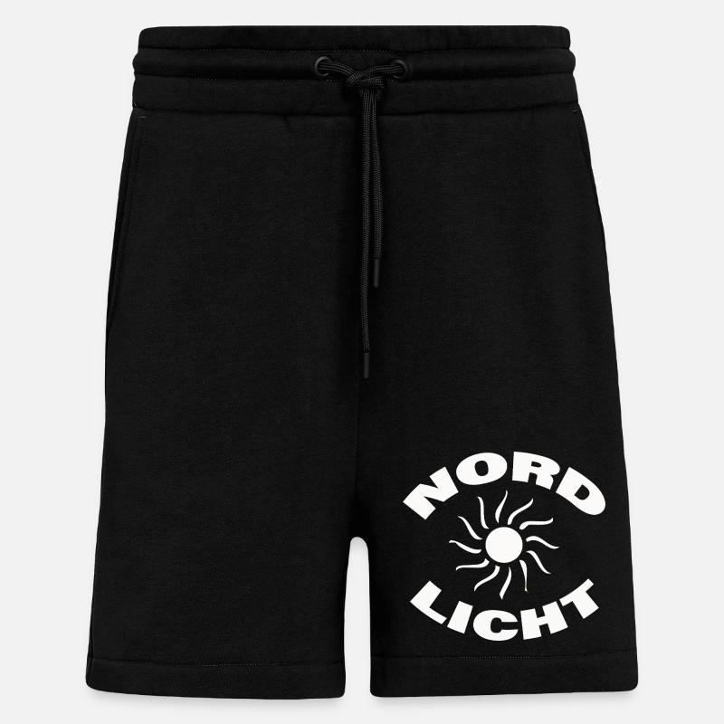 Aurora borealis - Shorts - made by SPREAD - SOLID BLACK