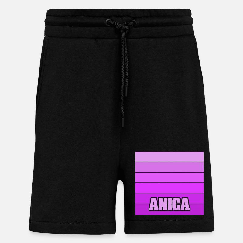 Don pour le design - Short bio décontracté fabriqué en UE - SOLID BLACK