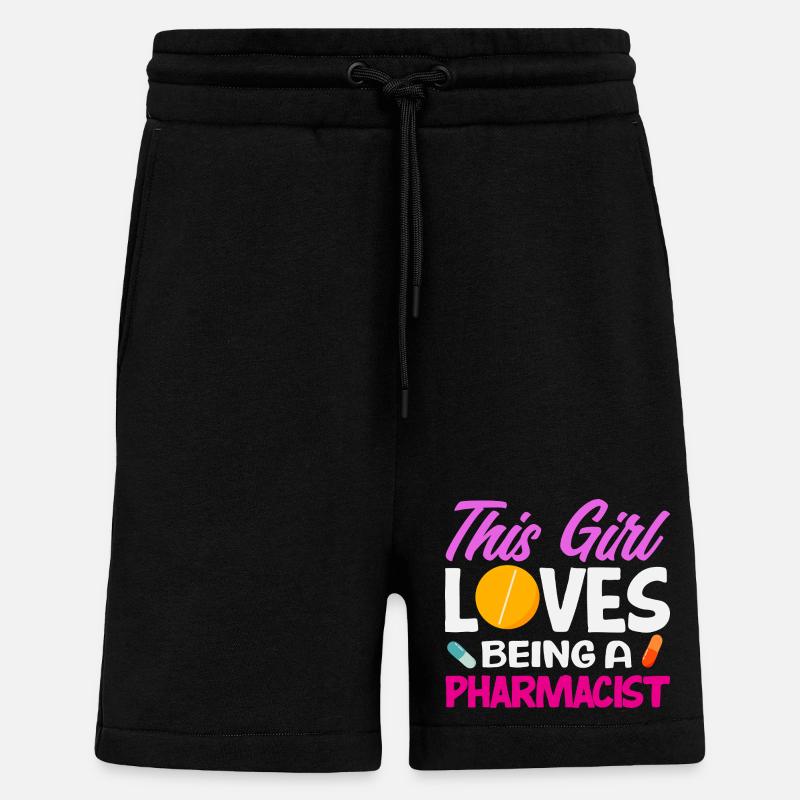 Pharmacist Pharmaceutical Technical - Shorts - made by SPREAD - SOLID BLACK