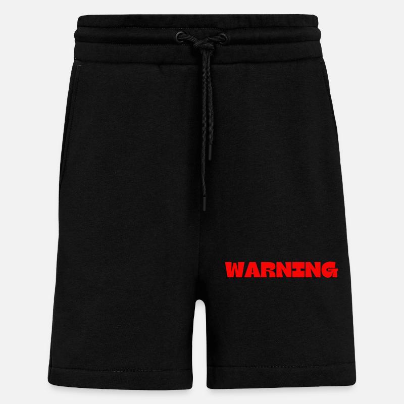 WARNING - Shorts - made by SPREAD - SOLID BLACK