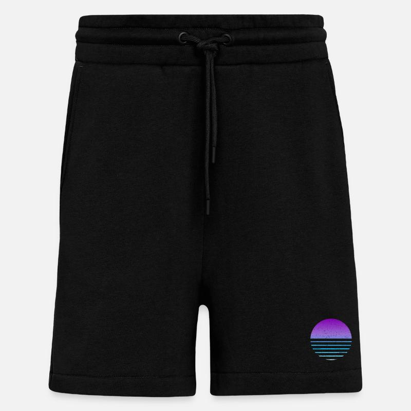 Design BPC Circle - Short bio décontracté fabriqué en UE - SOLID BLACK