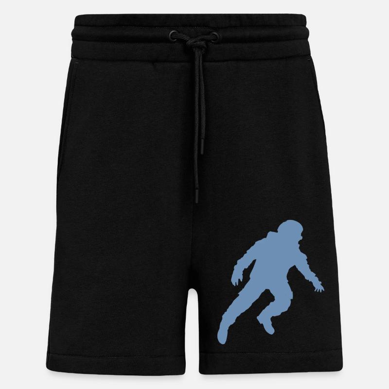 Schwebender Astronaut Silhouette Schwerelosigkeit - Shorts - made by SPREAD - SOLID BLACK