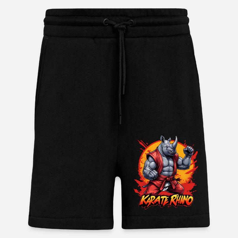 Karate Nashorn - Shorts - made by SPREAD - SOLID BLACK