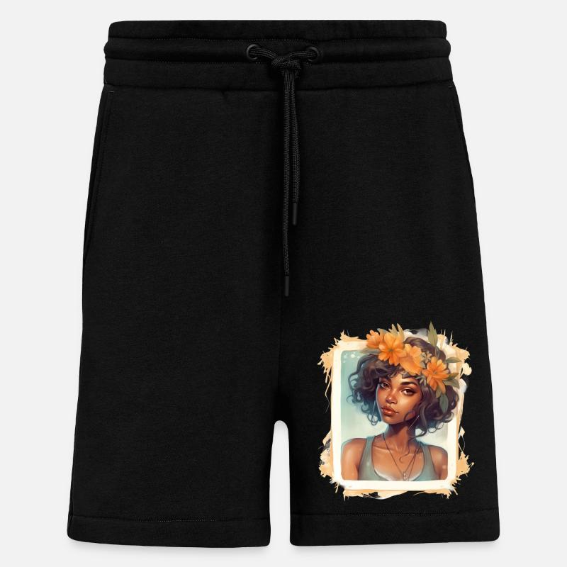 JUNGES MÄDCHEN DER INSELN - Shorts - made by SPREAD - SOLID BLACK
