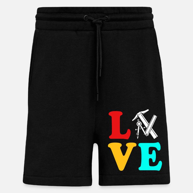 Architect Architecture - Shorts - made by SPREAD - SOLID BLACK