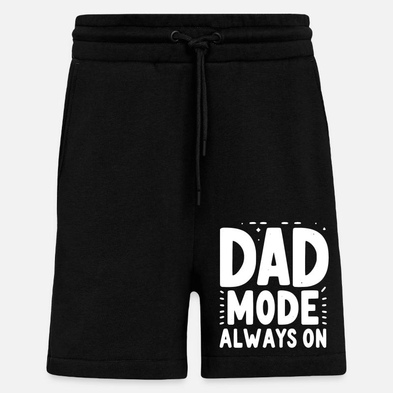 Dad Mode Always On - Shorts - made by SPREAD - SOLID BLACK