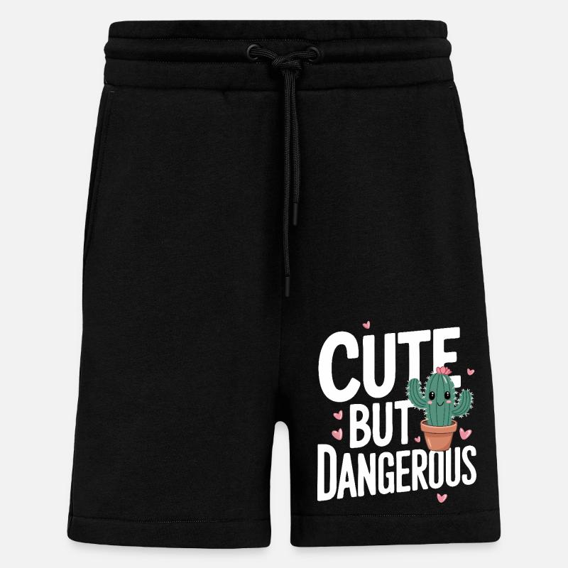 Cactus Cacti Desert Plant - Shorts - made by SPREAD - SOLID BLACK