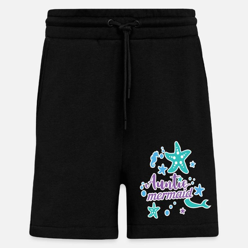 Auntie Mermaid - Shorts - made by SPREAD - SOLID BLACK