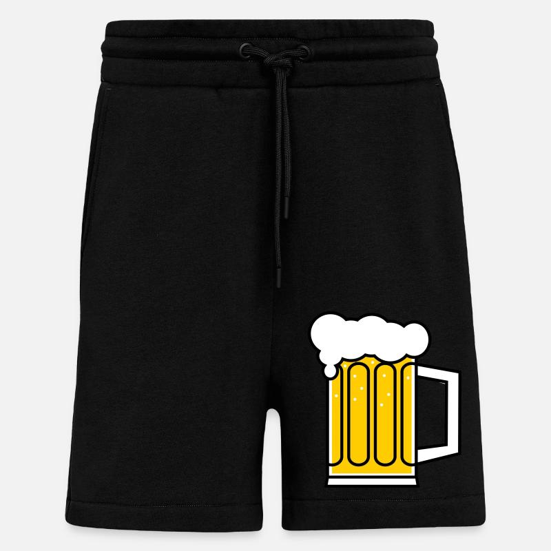 Brancard - Short bio décontracté fabriqué en UE - SOLID BLACK