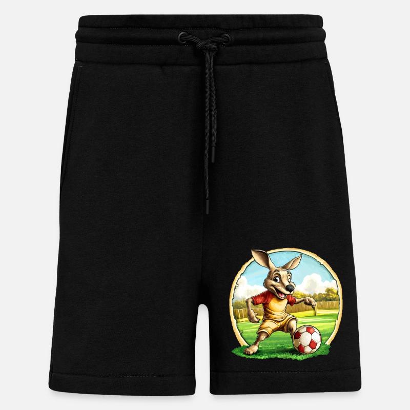 Fussball Kängurus - Shorts - made by SPREAD - SOLID BLACK