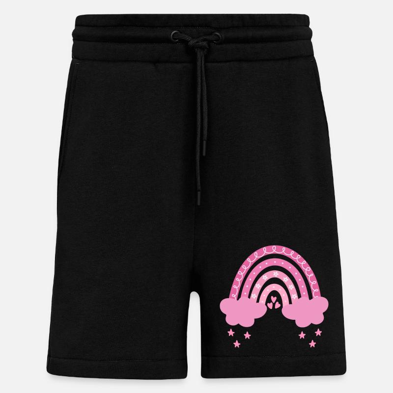 Boho Rainbow - Shorts - made by SPREAD - SOLID BLACK