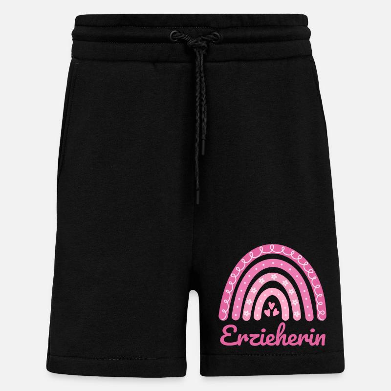 Institutrice de maternelle Regenbogen - Short bio décontracté fabriqué en UE - SOLID BLACK