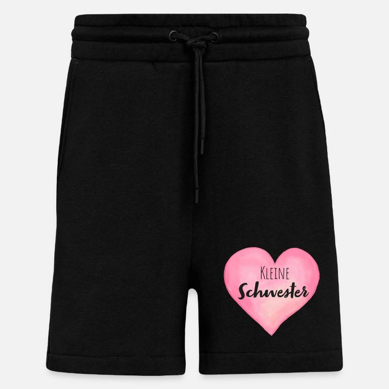 Kleine Schwester Herz - Shorts - made by SPREAD - SOLID BLACK