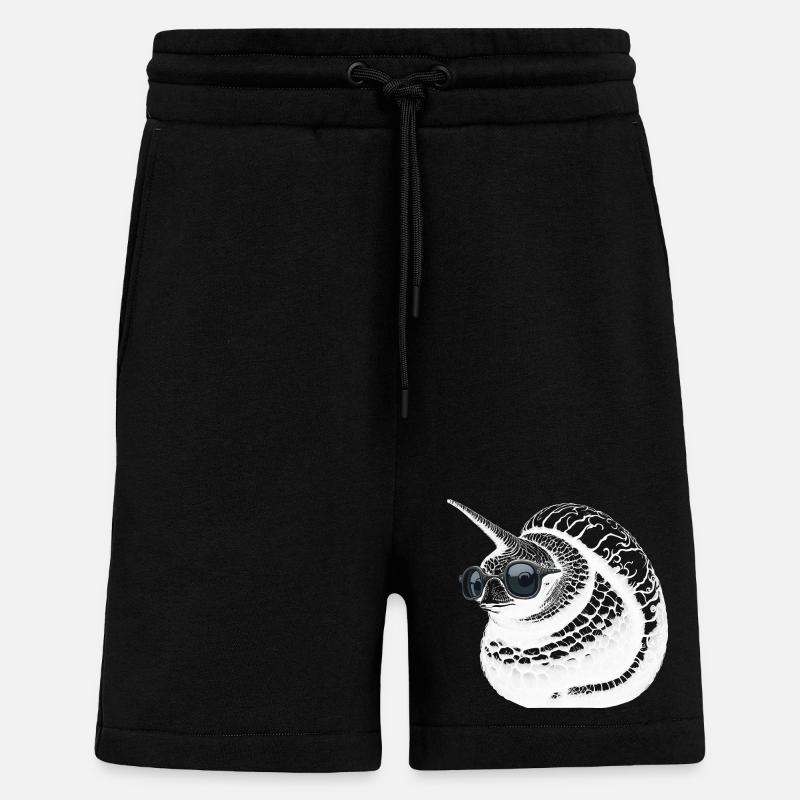 Coole EinhornSchnecke - Shorts - made by SPREAD - SOLID BLACK