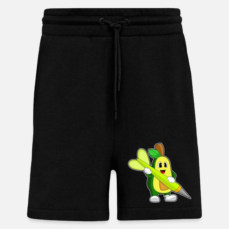 Dart à l’avocat - Short bio décontracté fabriqué en UE - SOLID BLACK