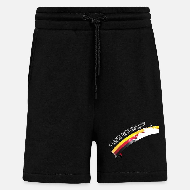 i like Germany with Milk - Shorts - made by SPREAD - SOLID BLACK
