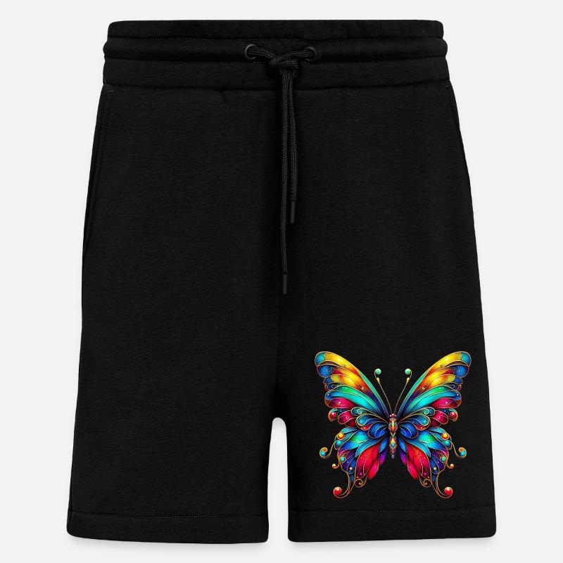 Papillon - Short bio décontracté fabriqué en UE - SOLID BLACK