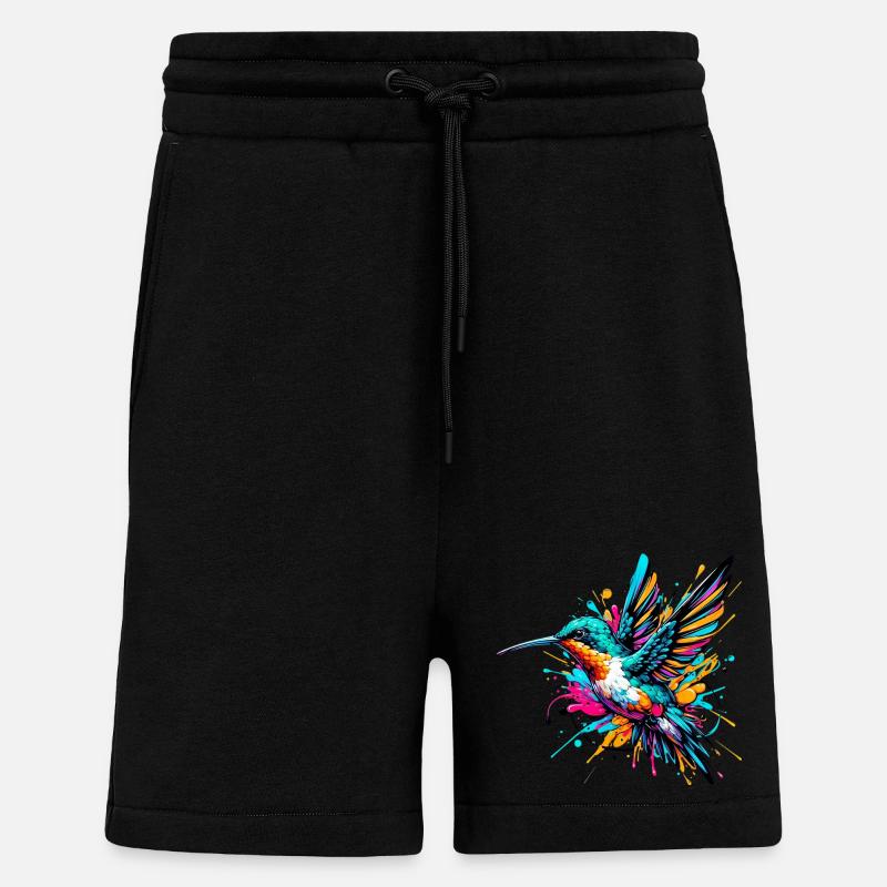 Hummingbird - Shorts - made by SPREAD - SOLID BLACK