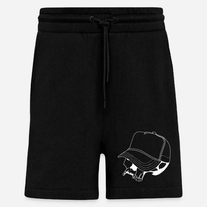 Skull Cap - Shorts - made by SPREAD - SOLID BLACK
