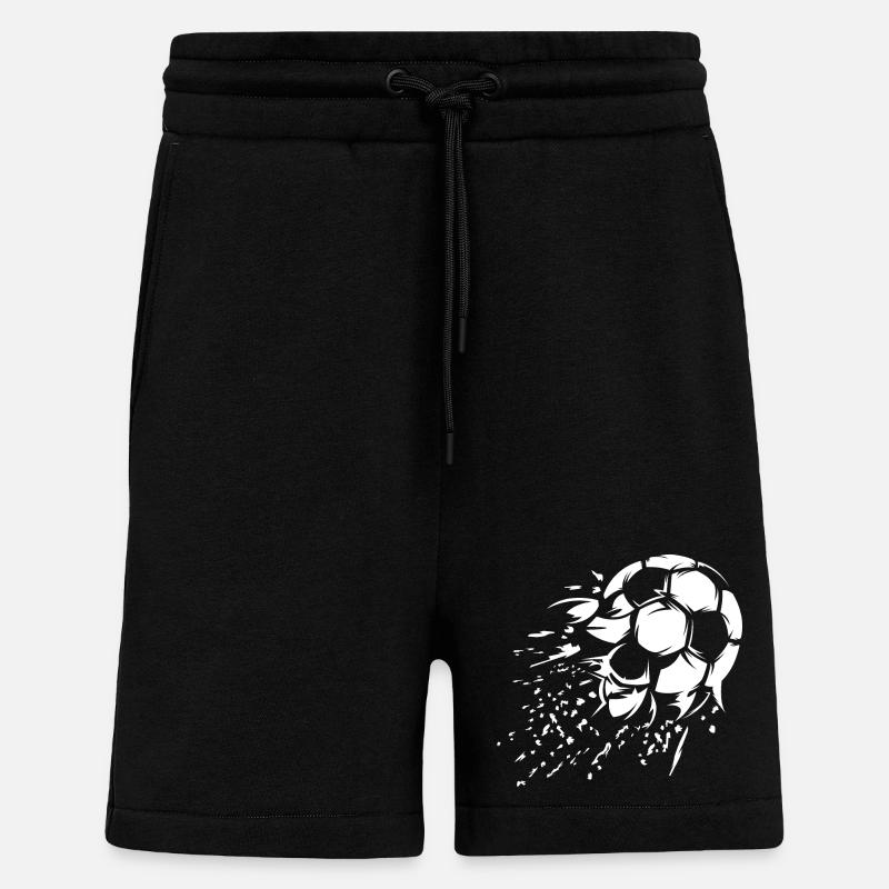 Fußball Schuss Explosion Illustration Team Logo - Shorts - made by SPREAD - SOLID BLACK