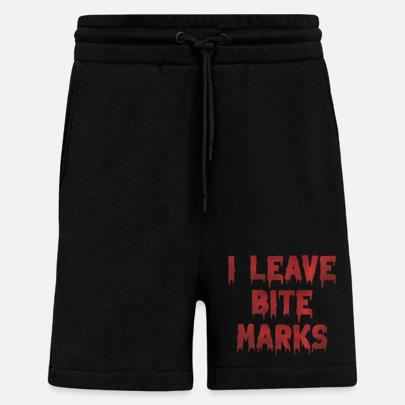bite marks blutspuren - Shorts - made by SPREAD - SOLID BLACK