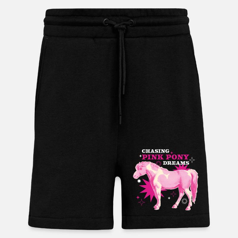 Pink Pony Dreams – Magic Ride - Shorts - made by SPREAD - SOLID BLACK