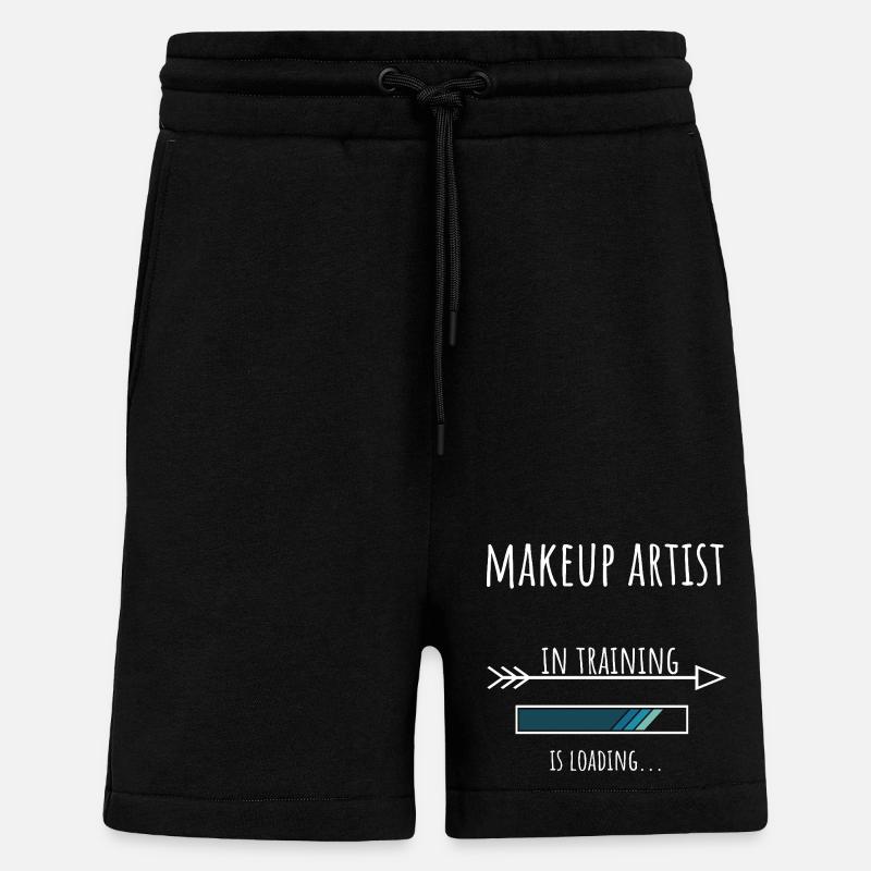 Makeup Artist Gift Profession Education - Shorts - made by SPREAD - SOLID BLACK