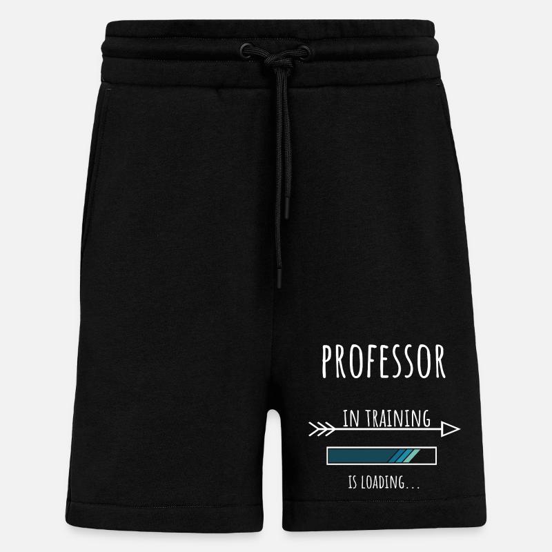 Professeur Gift Profession Éducation Professeur - Short bio décontracté fabriqué en UE - SOLID BLACK