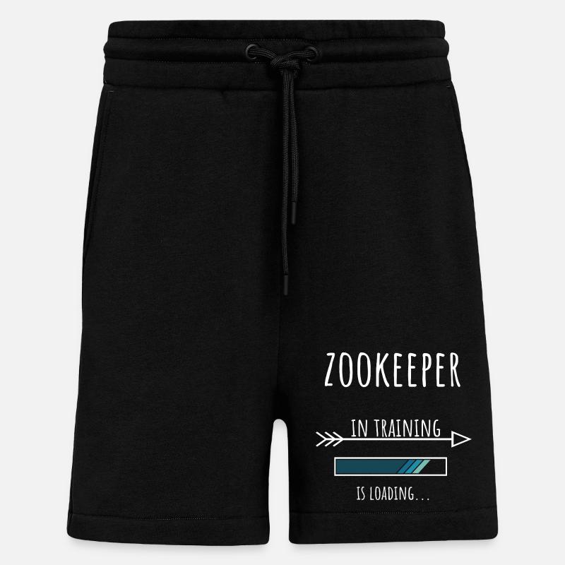 Zookeeper Geschenk Beruf Ausbildung Tierpfleger - Shorts - made by SPREAD - SOLID BLACK
