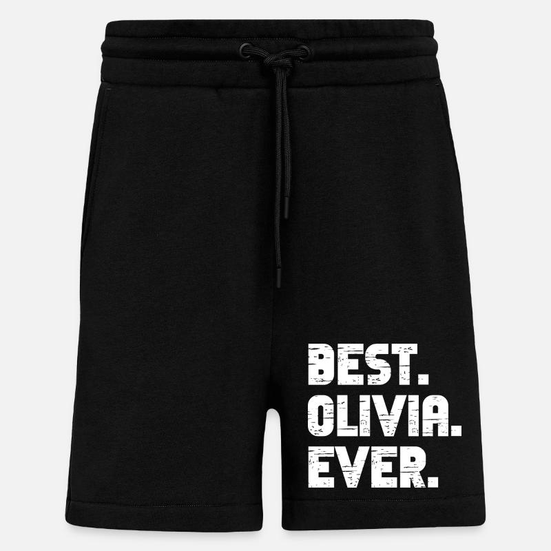 Best Olivia Ever Geschenk Spruch - Shorts - made by SPREAD - SOLID BLACK