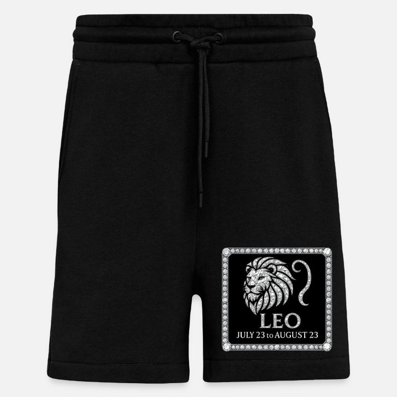 Sternzeichen Löwe - Shorts - made by SPREAD - SOLID BLACK