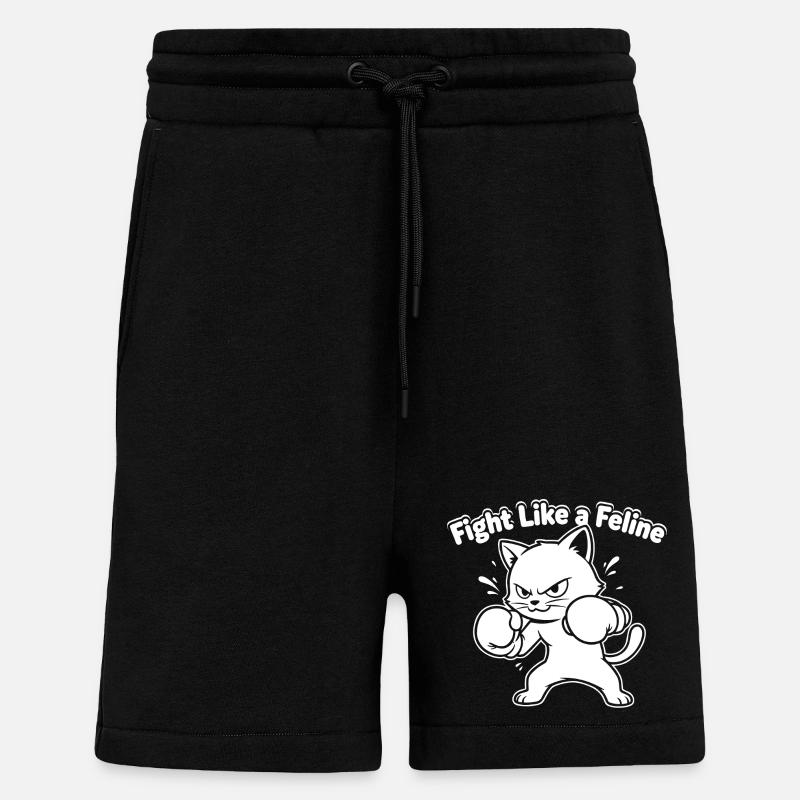 Kämpfe wie eine Katze - Shorts - made by SPREAD - SOLID BLACK