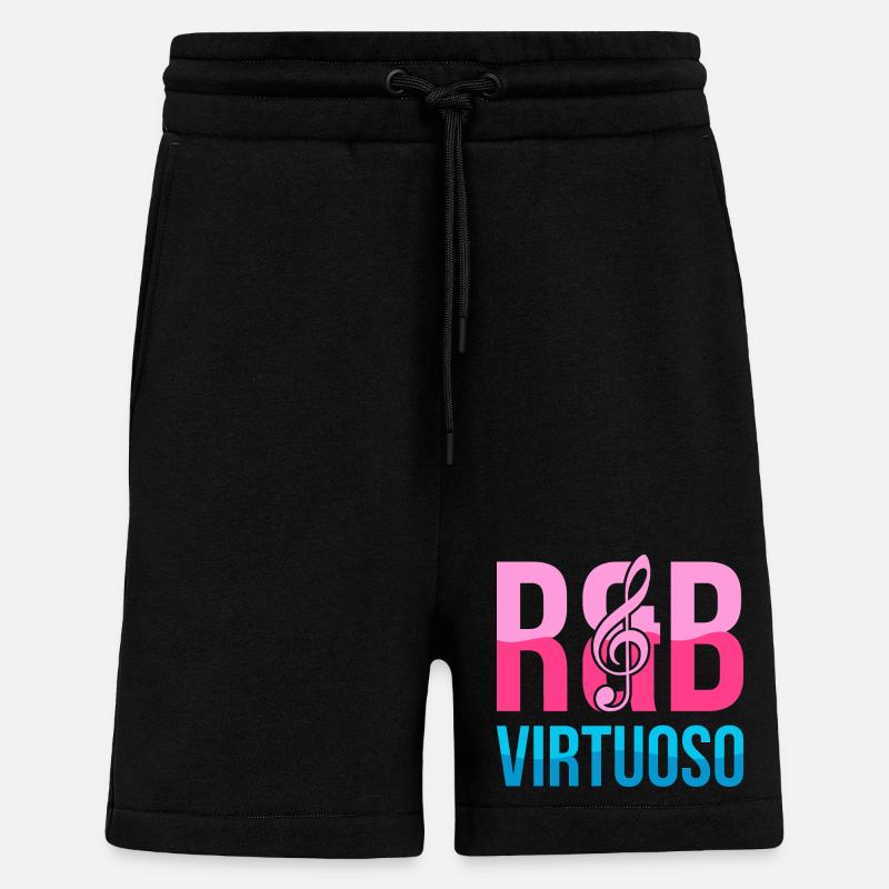 RnB Music Virtuoso E2 Pink Candy - Shorts - made by SPREAD - SOLID BLACK
