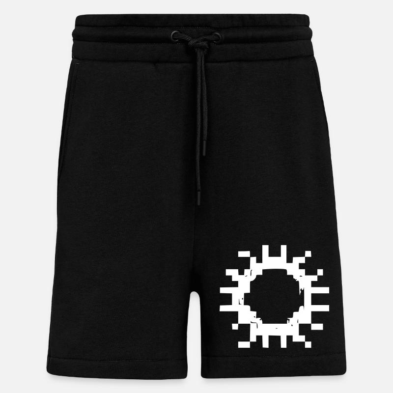 Zelle Virus Pixel Outline - Shorts - made by SPREAD - SOLID BLACK