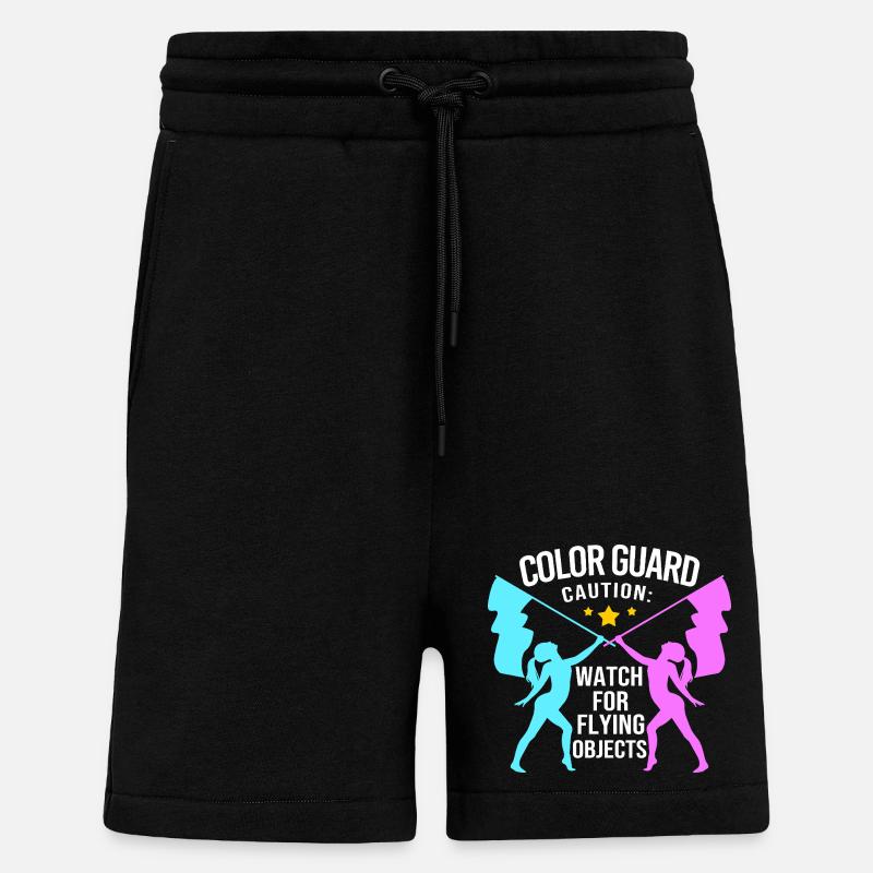 Carnaval Drapeau Carnaval agitant des drapeaux - Short bio décontracté fabriqué en UE - SOLID BLACK