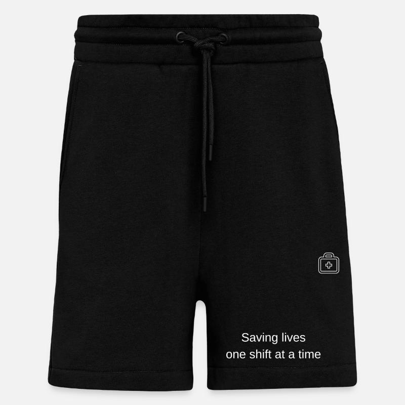 Saving lives every shift - Shorts - made by SPREAD - SOLID BLACK