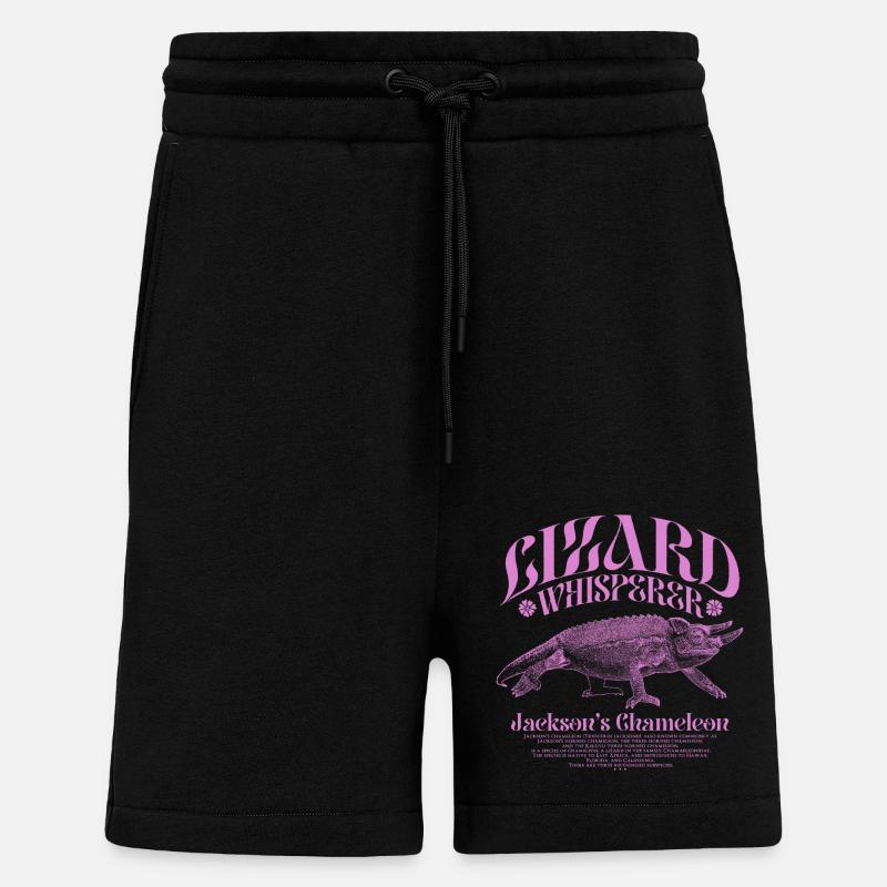 Jackson's Chamäleon Echsenflüsterer - Shorts - made by SPREAD - SOLID BLACK