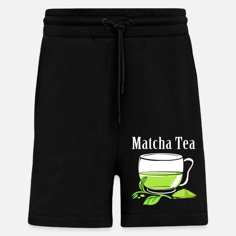 Matcha Tee - Shorts - made by SPREAD - SOLID BLACK