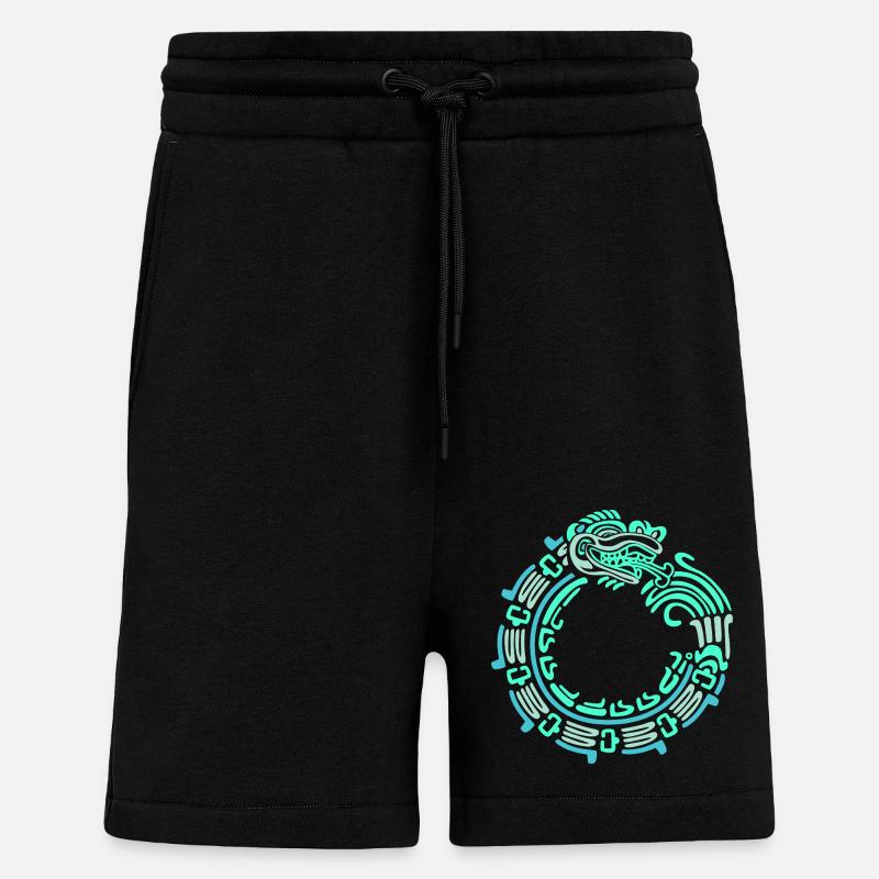 Inka Maya kalender aztec - Shorts - made by SPREAD - SOLID BLACK