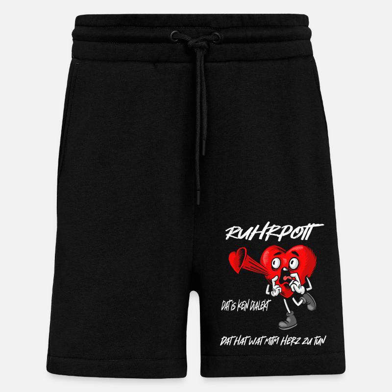Ruhrpott Dialekt - Shorts - made by SPREAD - SOLID BLACK