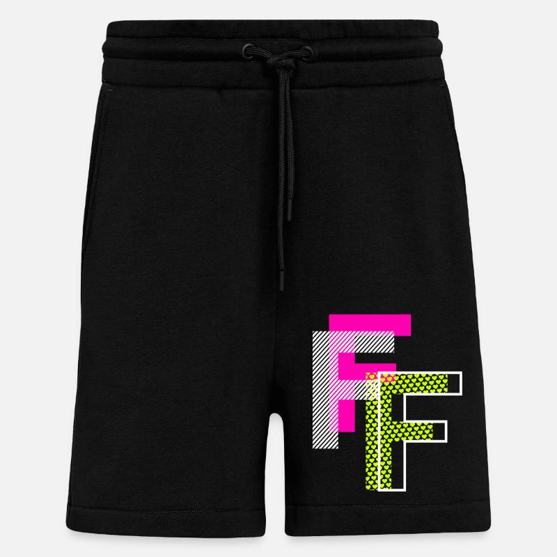 F Buchstabe - Shorts - made by SPREAD - SOLID BLACK
