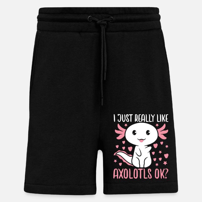 Axolotl - Shorts - made by SPREAD - SOLID BLACK