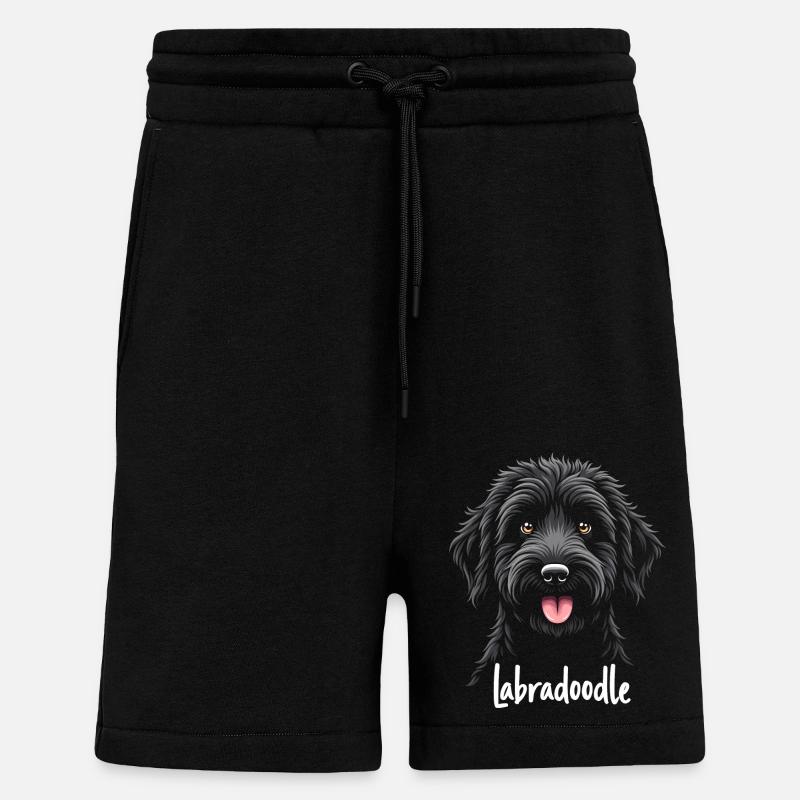Labradoodle-Freundschaft - Shorts - made by SPREAD - SOLID BLACK