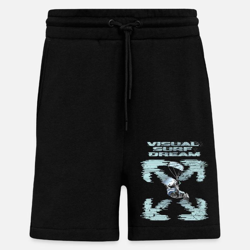 Visual Kitesurfing Dream - Shorts - made by SPREAD - SOLID BLACK