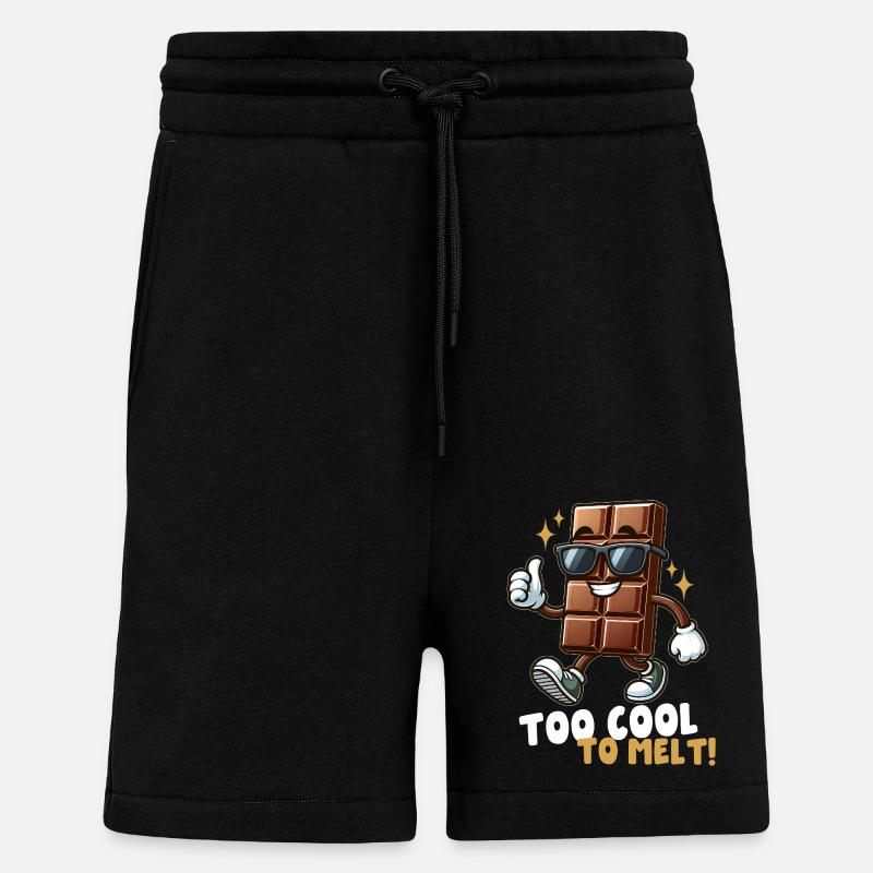 Cooler Schokoriegel - Shorts - made by SPREAD - SOLID BLACK